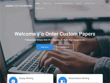 Tablet Screenshot of ordercustompapers.com